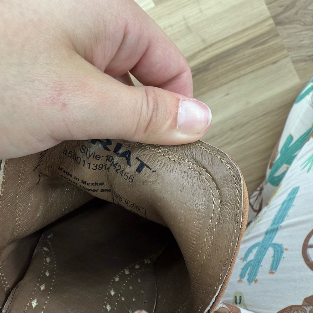 Ariat Brown Textured Dixon Ankle Boots - Picture 10 of 11